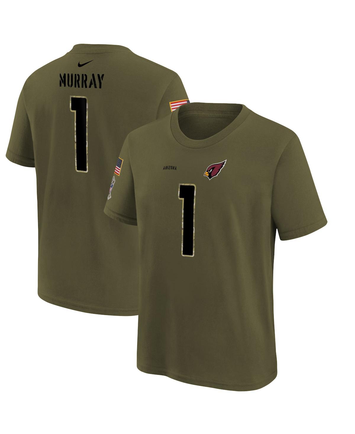 Shop Nike Big Boys  Kyler Murray Olive Arizona Cardinals 2022 Salute To Service Name And Number T-shirt