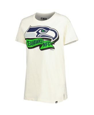 Women's Cream Seattle Seahawks Chrome Sideline T-shirt