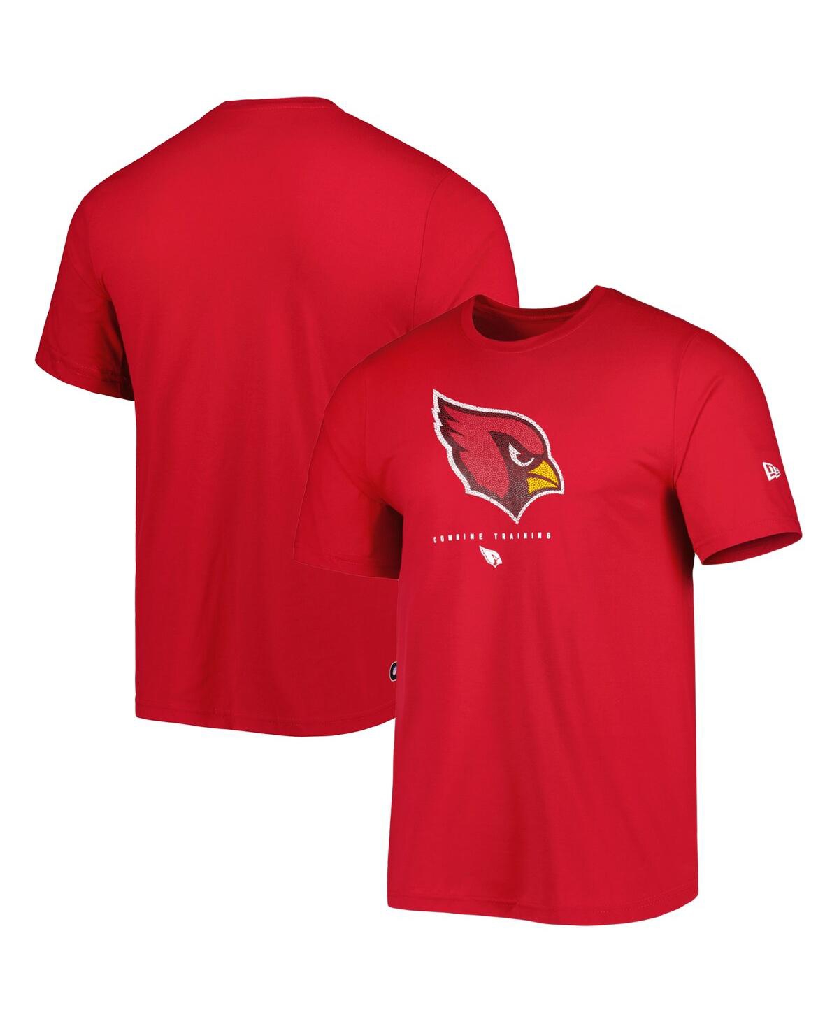 Shop New Era Men's  Cardinal Arizona Cardinals Combine Authentic Ball Logo T-shirt