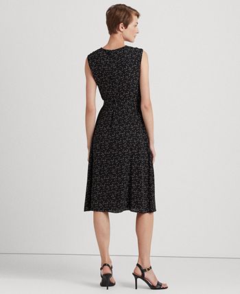 Lauren Ralph Lauren Women s Print Bubble Crepe Cap Sleeve Dress