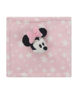 Lambs  Ivy Disney Baby Minnie Mouse Pink Stars Security Blanket/Lovey