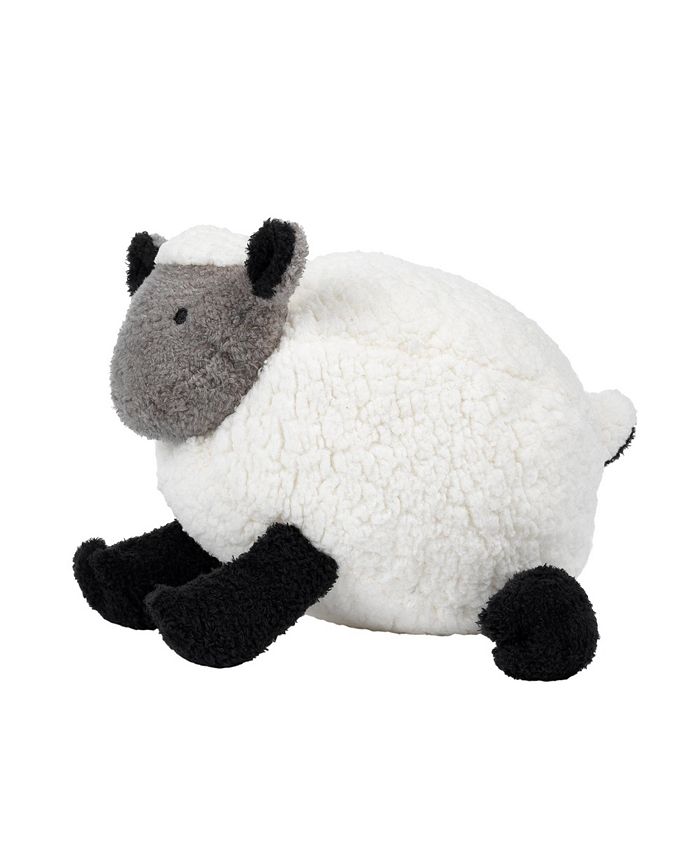 Lambs & Ivy Sleepy Sheep Plush White/Black/Gray Sheep Stuffed Animal
