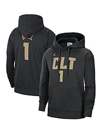 Men's Brand LaMelo Ball Black Charlotte Hornets 2022/23 City Edition Name and Number Pullover Hoodie