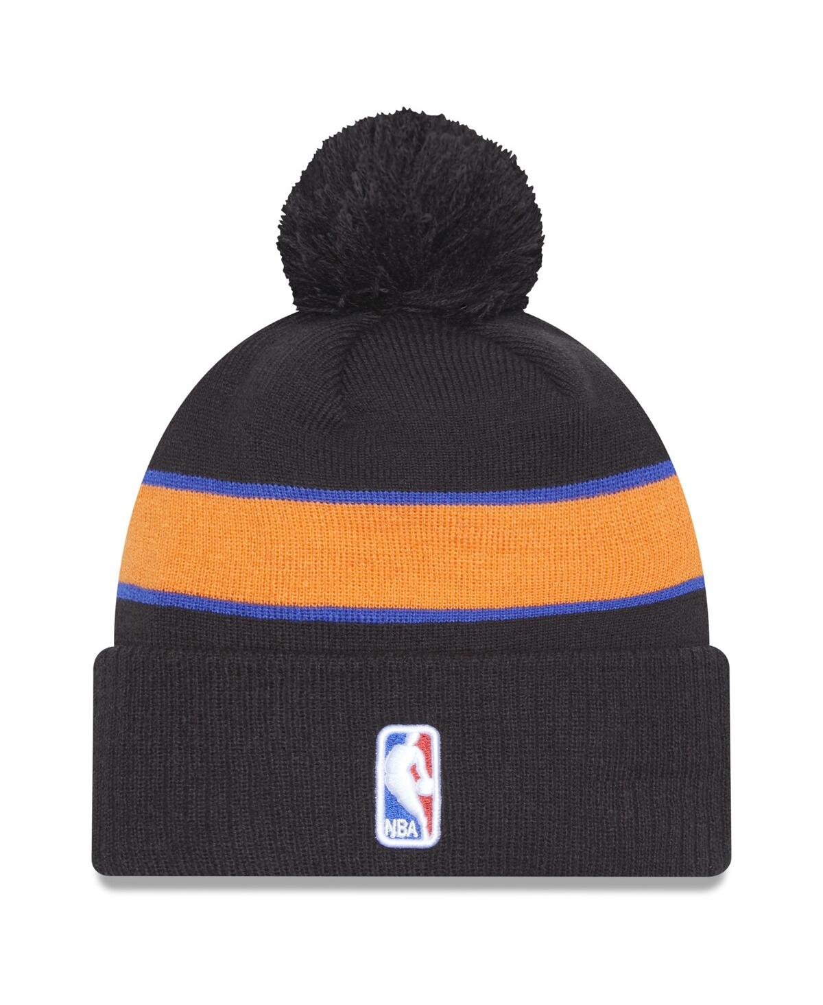 Shop New Era Men's  Gray New York Knicks 2022/23 City Edition Official Cuffed Pom Knit Hat