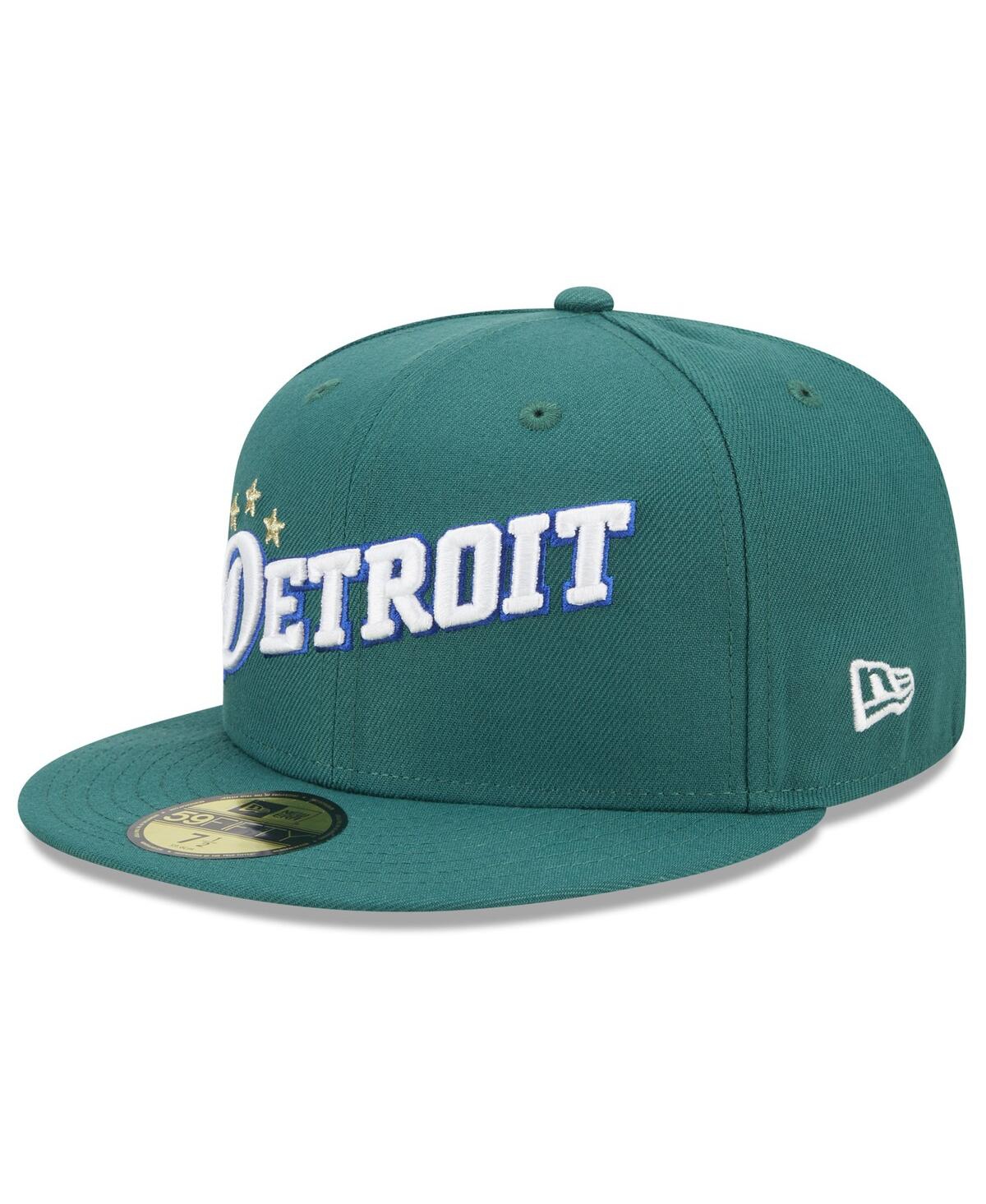 Men's New EraDetroit Pistons 2022/23 City Edition Official 59FIFTY Fitted Hat - Green