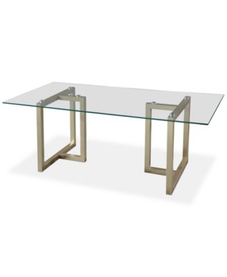 Emila 30" Glass Rectangular Dining Table, Created for Macy's