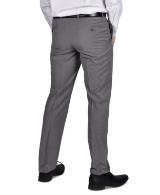 Perry Ellis Portfolio Mens Micro-Grid Slim-Fit Stretch Suit Pants 23990₽