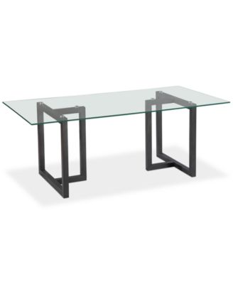 Emila Rectangular Glass Dining Table, Created for Macy's