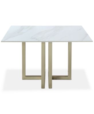 Emila 30" Sintered Stone Square Dining Table, Created for Macy's