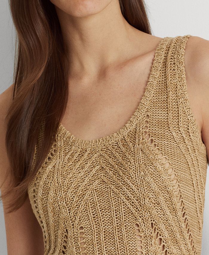 Pull Femme Laura Scott – Caramel Heather, Col V, Taille M, Neuf Avec étiquettes