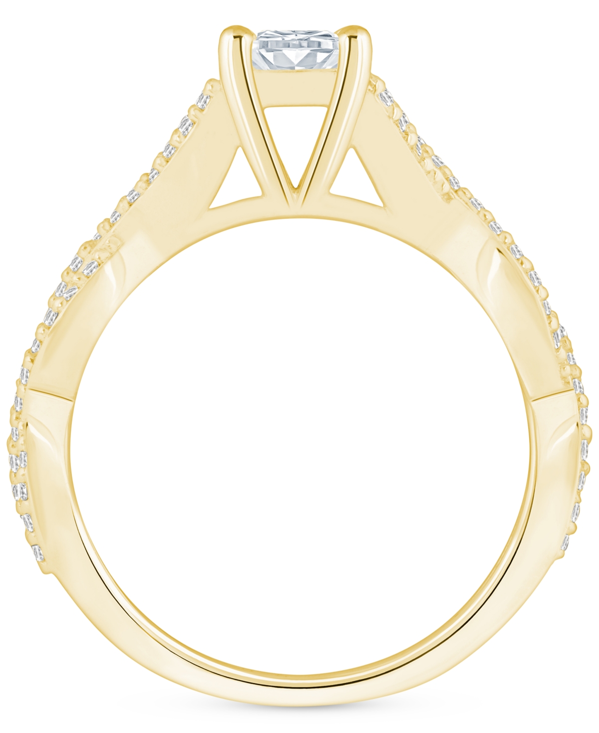 Diamond Princess Engagement Ring (3/4 ct. t.w.) in 14k White, Yellow or Rose Gold
