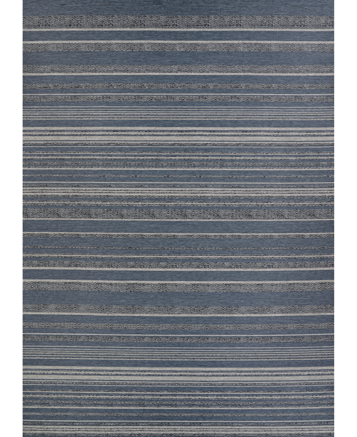 Couristan Dolce Cabana Stripe 4' X 5'10" Area Rug In Silver