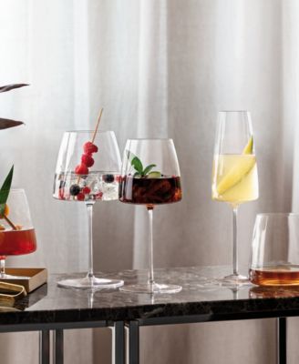 Metro Chic White Wine Glasses, Set of 2