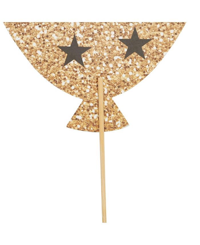 Sparkle and Bash 30 Pieces 40th Birthday Decorations, Black and Gold