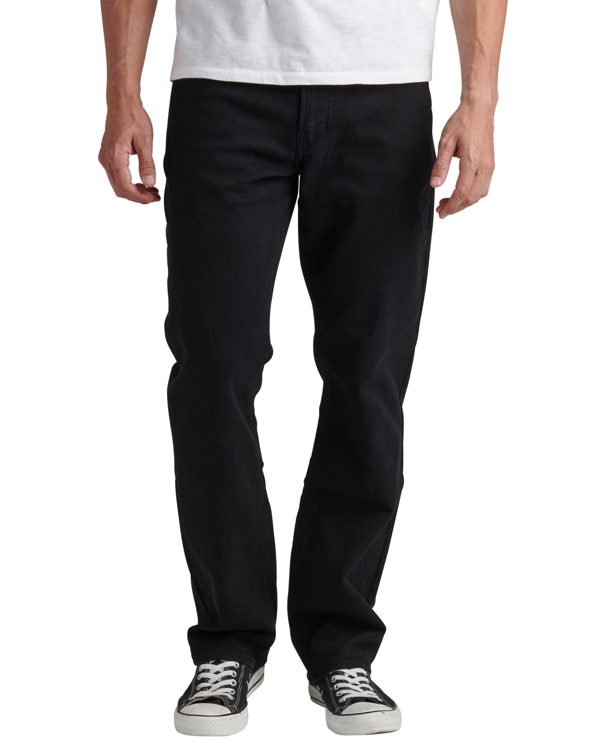 Silver Jeans Co. Men's Authentic The Athletic Denim Jeans In Black