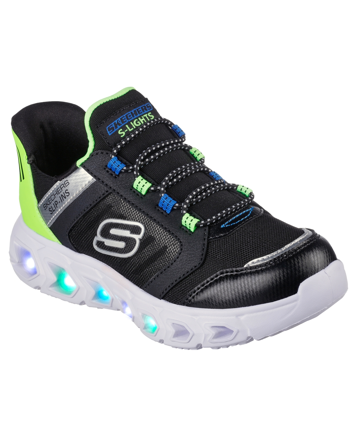 Skechers Little Boys Slip-Ins- Hypno-Flash 2.0 - Odelux Light-Up Casual Sneakers from Finish Line