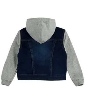 Baby Boys French Terry Sleeve Trucker Jacket