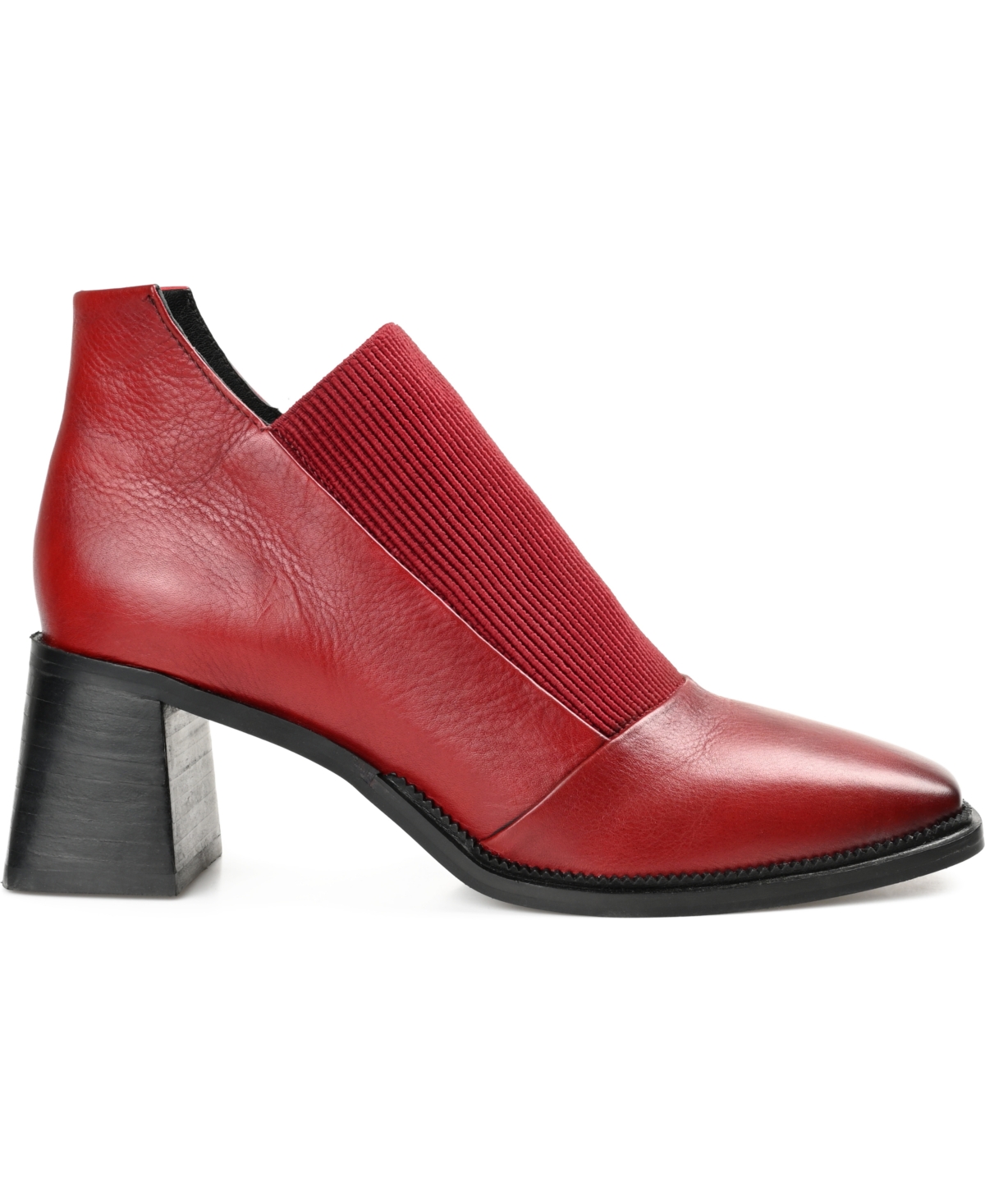 Journee Signature Women's Stylla Stretch Vamp Block Heel Shooties