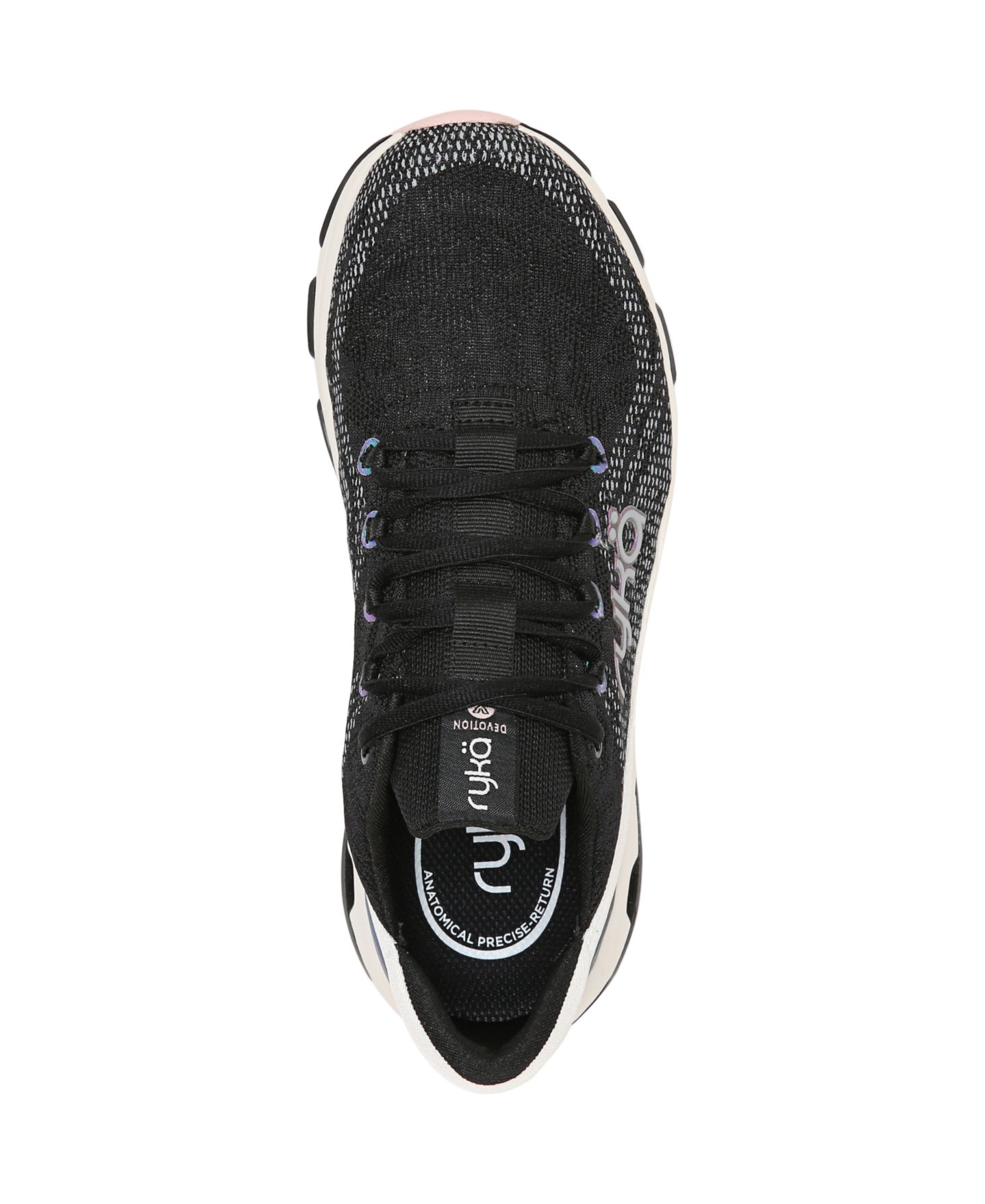 Женские кроссовки Ryka Devotion X Lace Up Walking, цвет: Чёрный сетчатый — фото 8