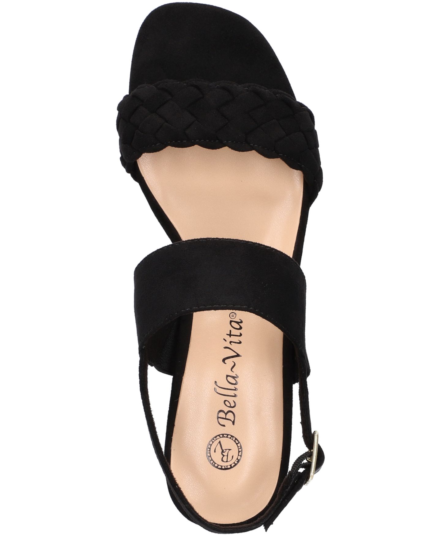 Женские сандалии Bella Vita Ellison Slingback, цвет: Чёрный замшевый — фото 4