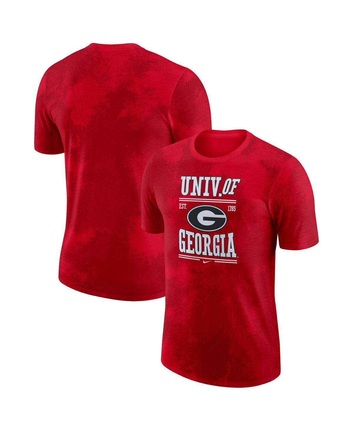 Nike Red Georgia Bulldogs Team Stack T-shirt In Red