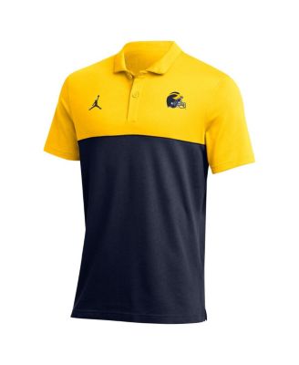 Men's Maize Michigan Wolverines 2022 Coaches Performance Polo Shirt