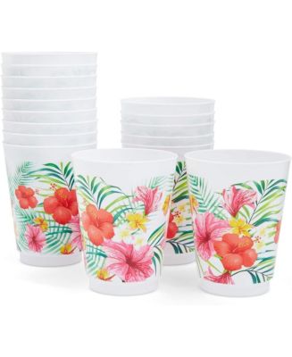 Hawaiian Luau Plastic Party Cups (16 oz, 16-Pack) - Macy's