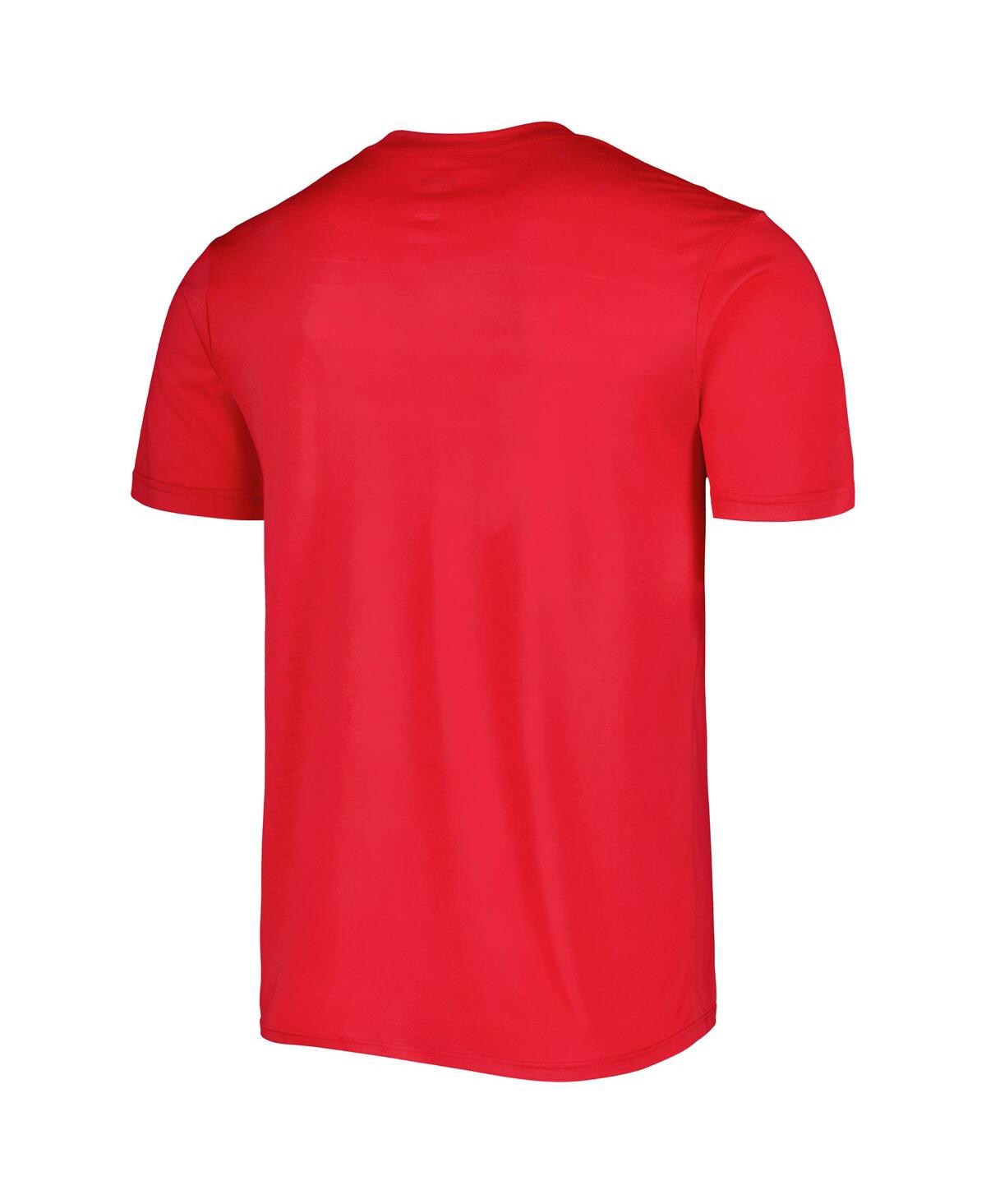 Shop Concepts Sport Men's  Red, Black Toronto Raptors Badge T-shirt And Pajama Pants Sleep Set In Red,black