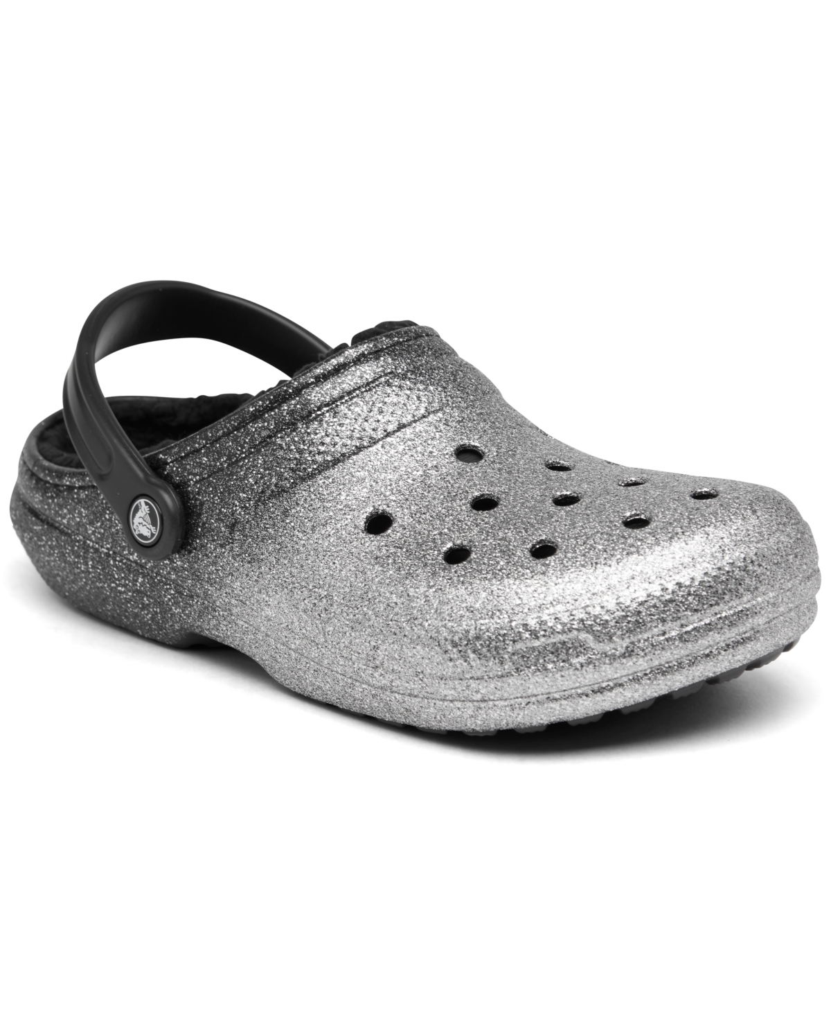 Crocs Unisex Classic Glitter Lined Clogs from Finish Line