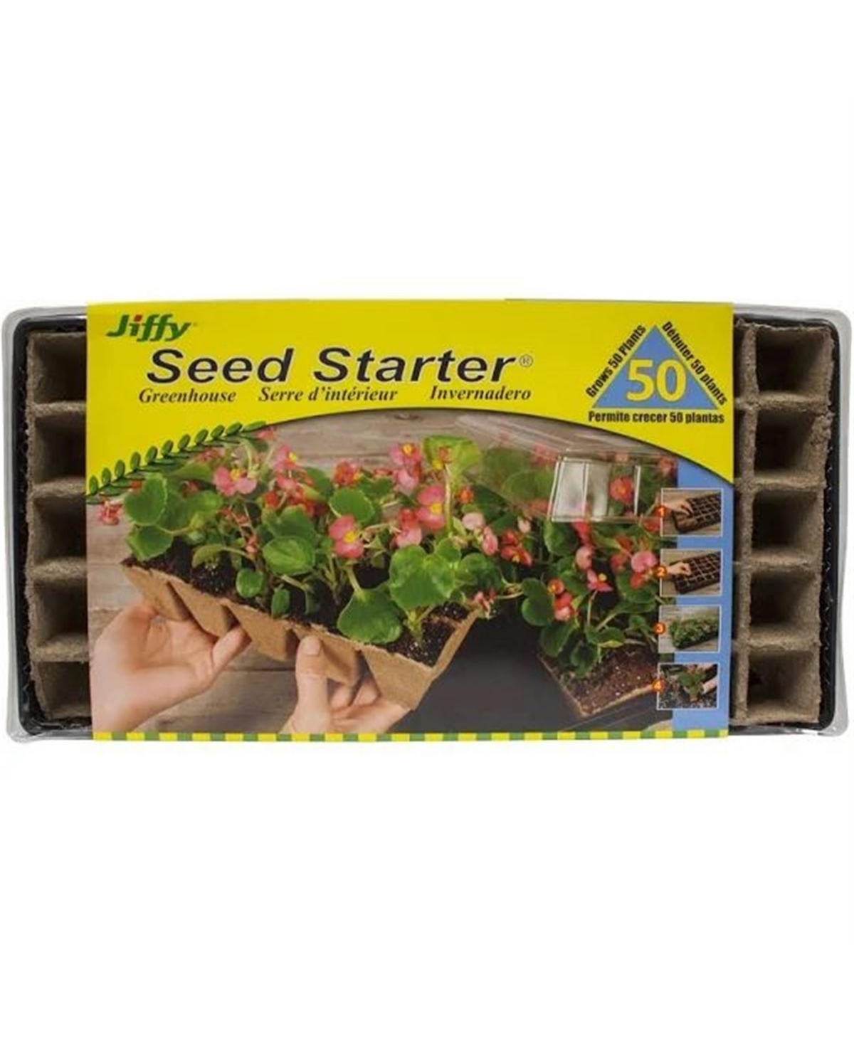 Seed Starter Greenhouse, Grows 50 Seeds - Multi
