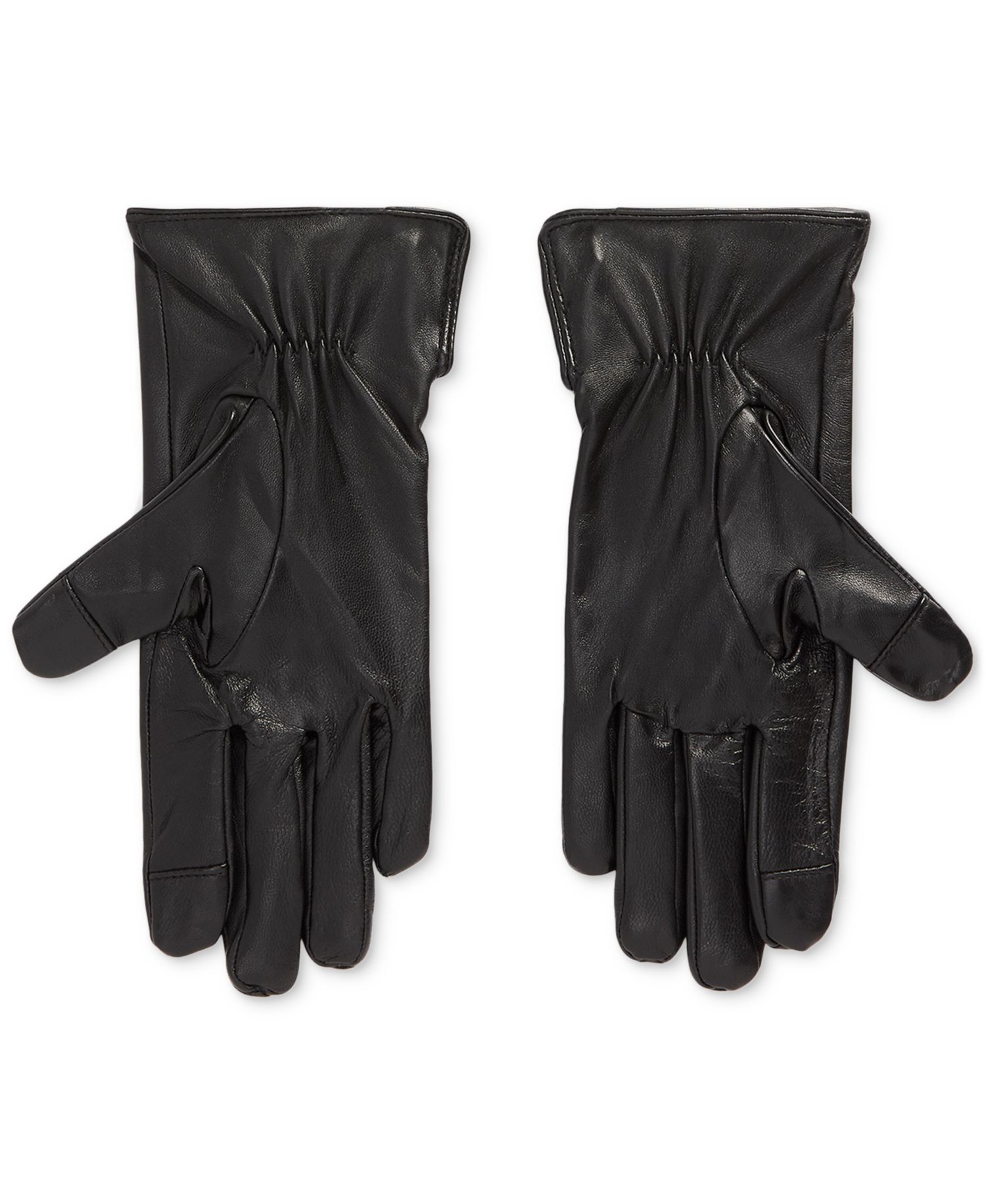 Leather 2-Button Touch Glove