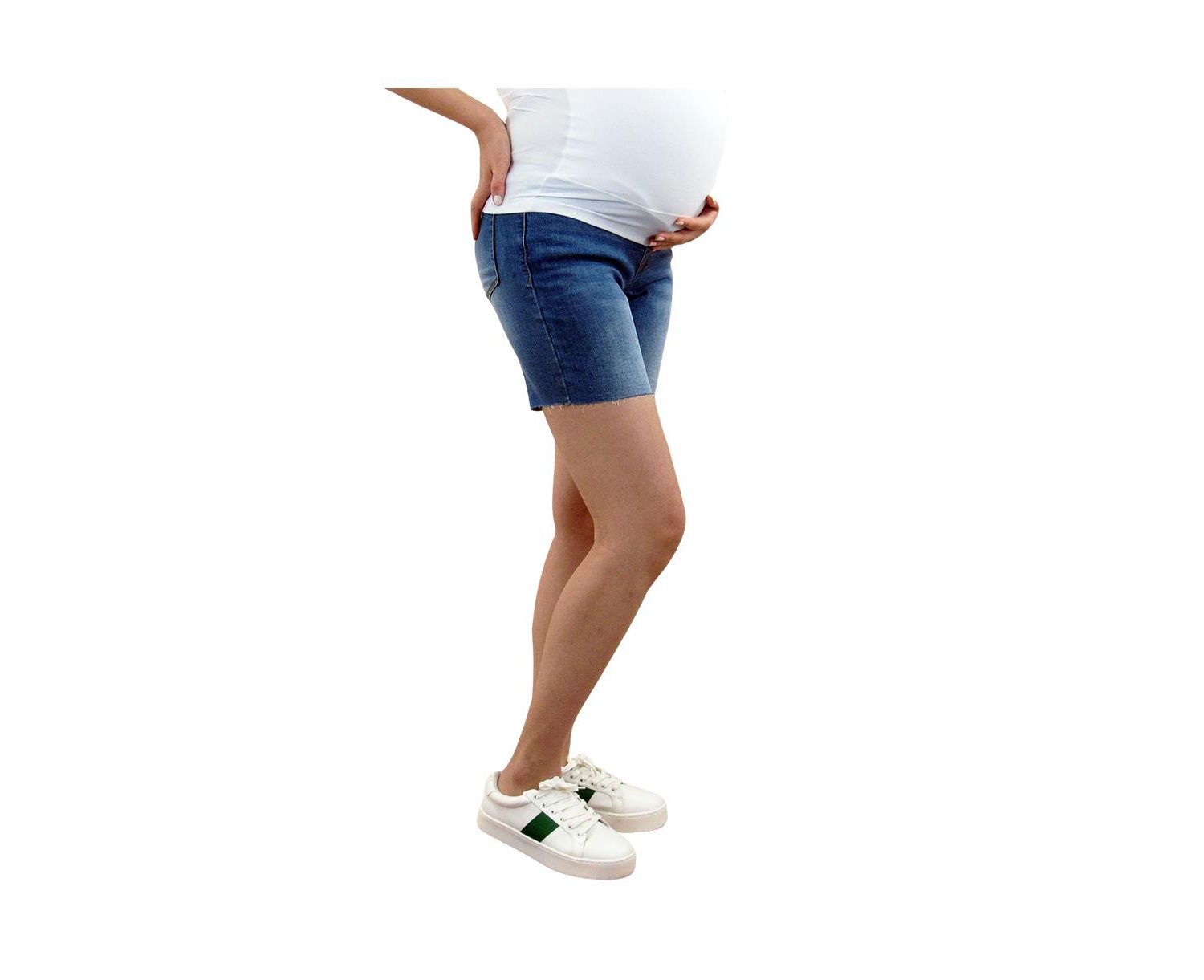 Maternity Bermuda Shorts with Belly Band