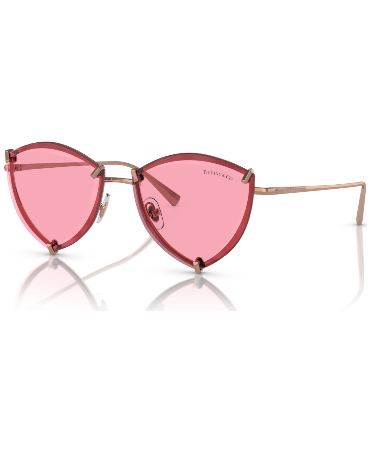 Tiffany & Co 0tf3090 610584 Geometric Sunglasses In Pink