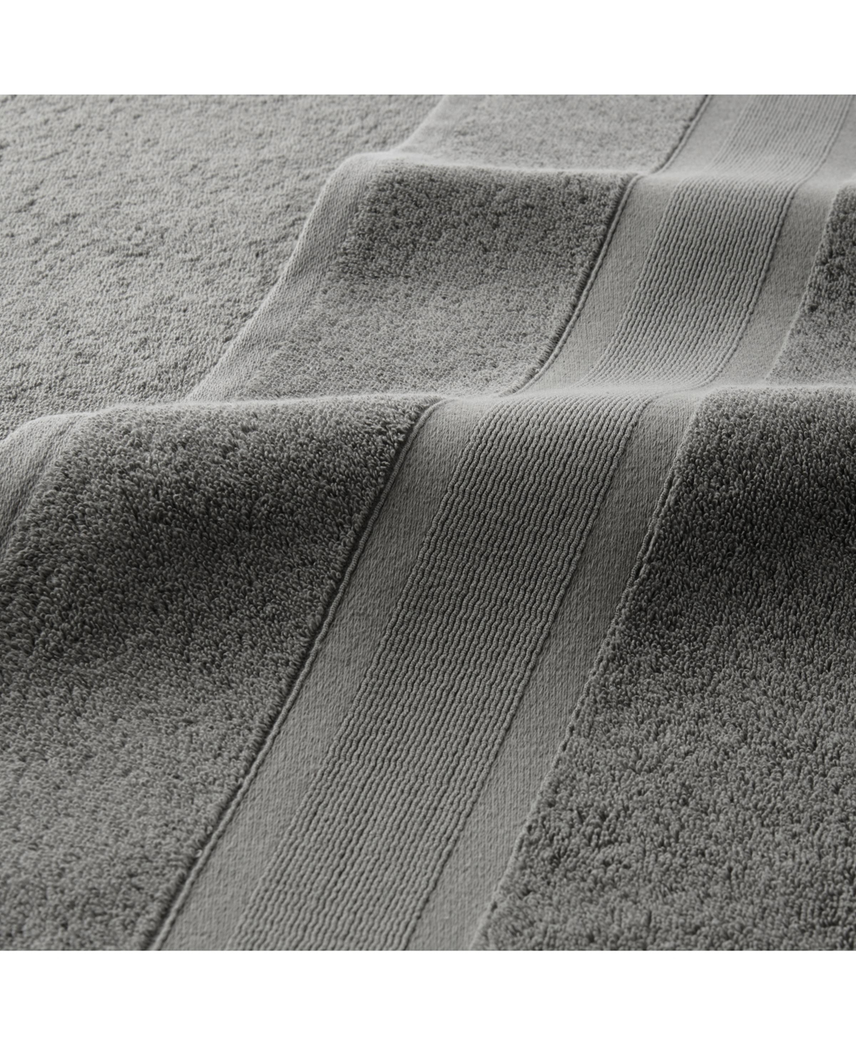 Aston and Arden Aegean Eco-Friendly Recycled Turkish Hand Towels (4 Pack), 18x30, Gsm, Solid Color with Weft Woven Stripe Dobby, 50% Recycled, 50%