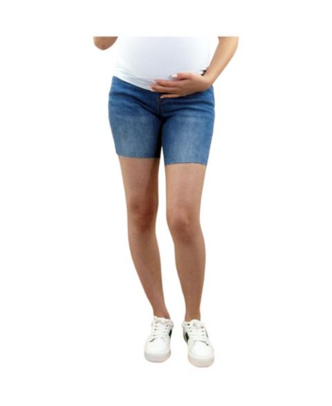 Женские шорты Indigo Poppy Maternity Bermuda Shorts with Belly Band, цвет: Синий
