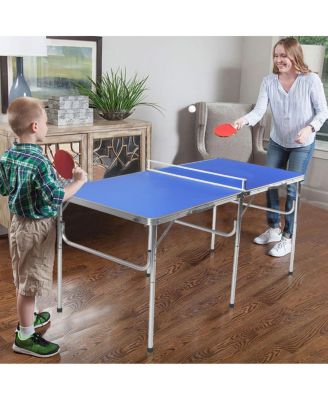 60-дюймовый Портативный складной стол для настольного тенниса и пинг-понга