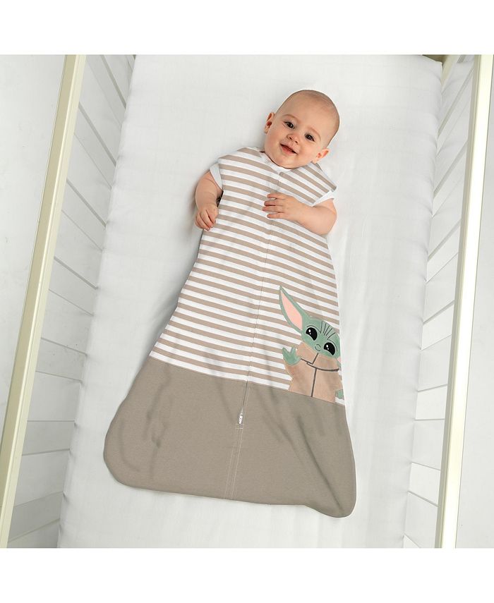 Lambs & Ivy Star Wars Baby Yoda Grogu The Child Cotton Wearable Blanket ...