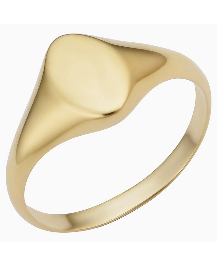 Macy's signet hot sale ring