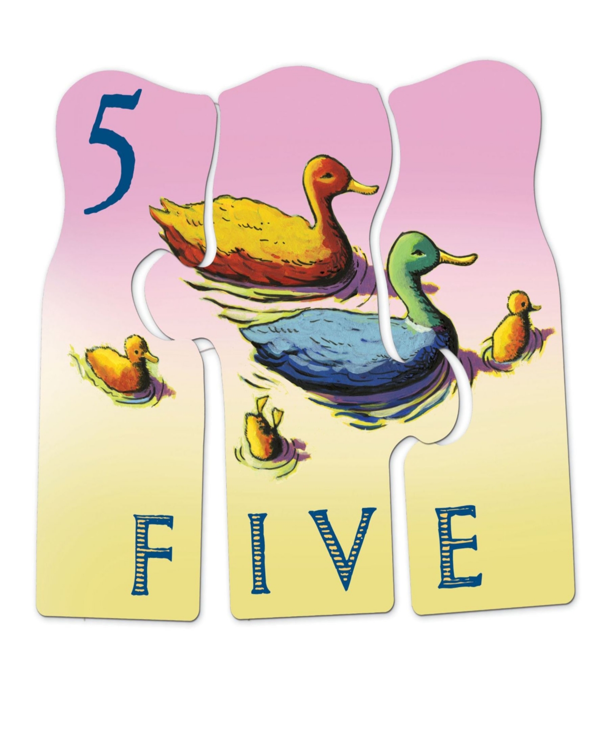 Eeboo Animal Counting 30 Piece Puzzle Set In Multi