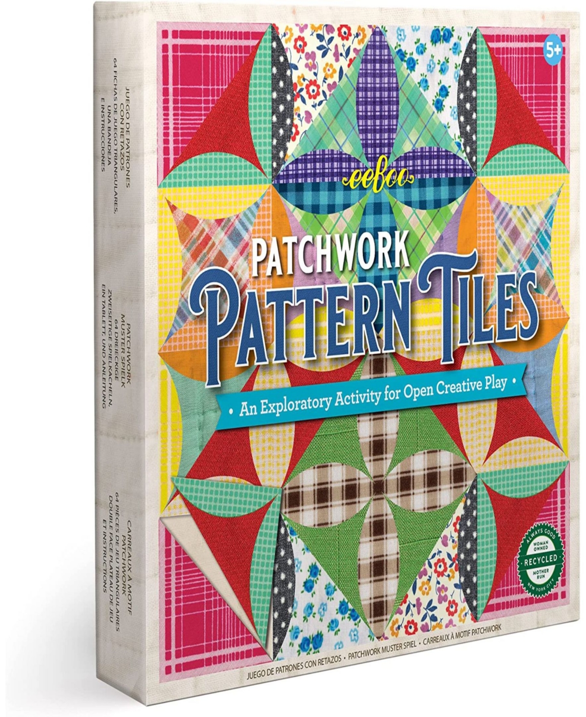 Patchwork Pattern Tiles 65 Piece Set - Multi