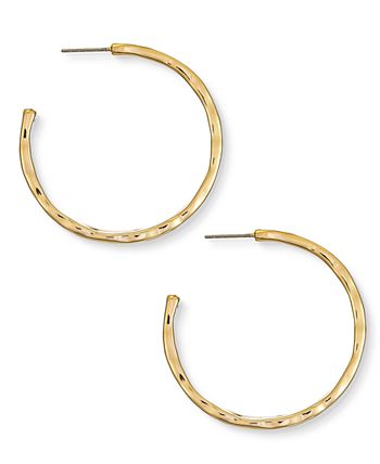 Style & Co - Hammered Hoop Earrings