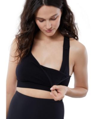 Women's Maternity Seamless Maternity & Nursing Sports Bra Bundle Set of 2