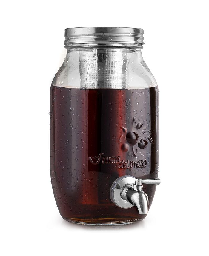 1 Gallon Cold Brew Coffee Maker, Easy Pour Stainless Steel Spigot Tap