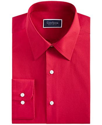 Club Room Men's Regular Fit Solid Dress Shirt, Created for Macy's - Macy's