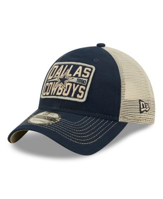 New Era Men's Navy and Natural Dallas Cowboys Devoted Trucker 9TWENTY  Snapback Hat - Macy's