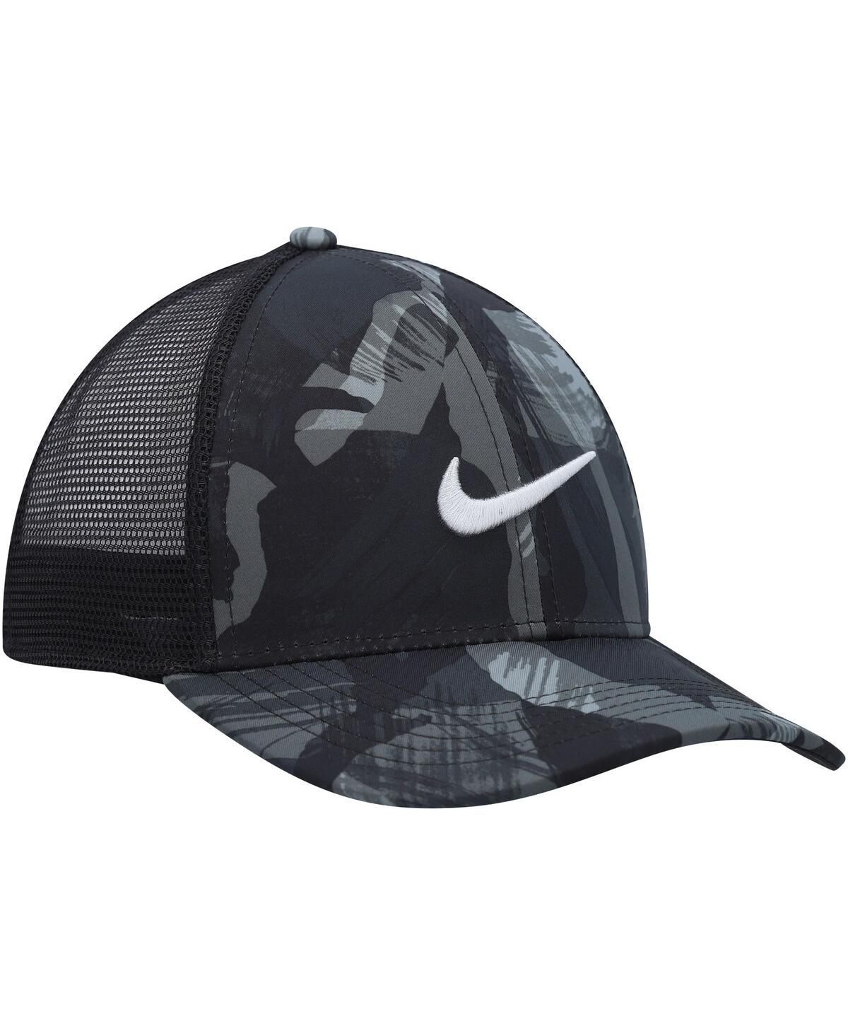 Nike Men's  Gray And Black Legacy91 Trucker Performance Snapback Hat In Gray,black