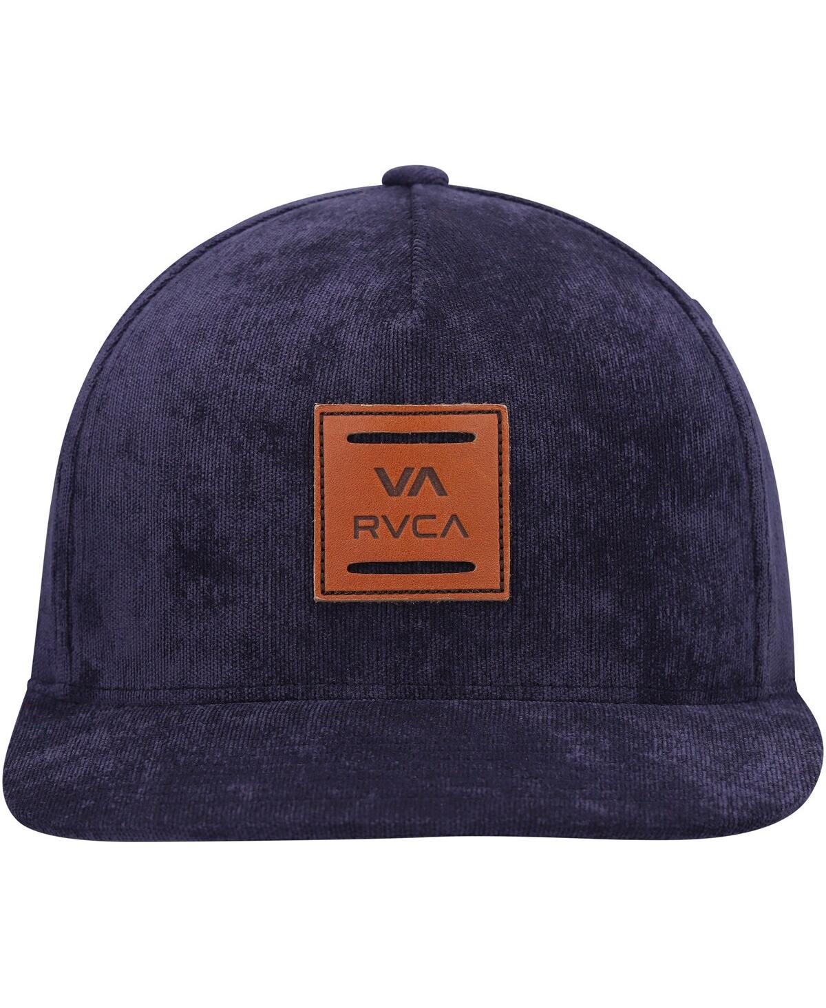 Shop Rvca Men's  Navy All The Way Snapback Hat