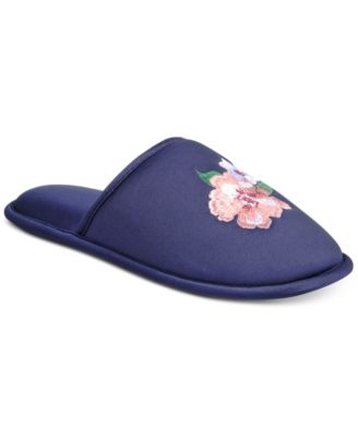 Charter Club - Women's Embroidered Floral Slippers