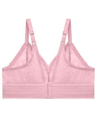 Plus Size Full Figure Bramour Gramercy Luxe Lace Wireless Bralette 7012