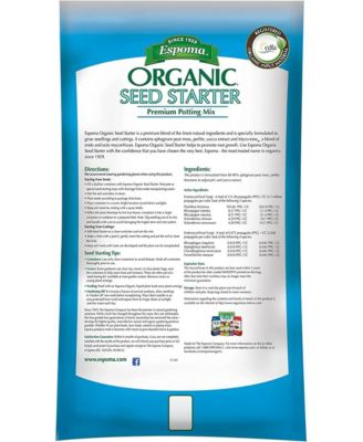Organic Seed Starter Premium Potting Mix, 16-Quart